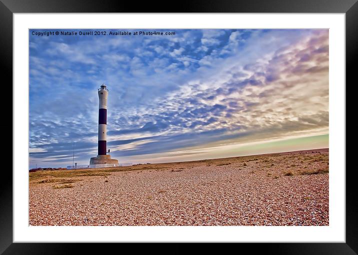 Dungeness Lighthouse Framed Mounted Print by Natalie Durell