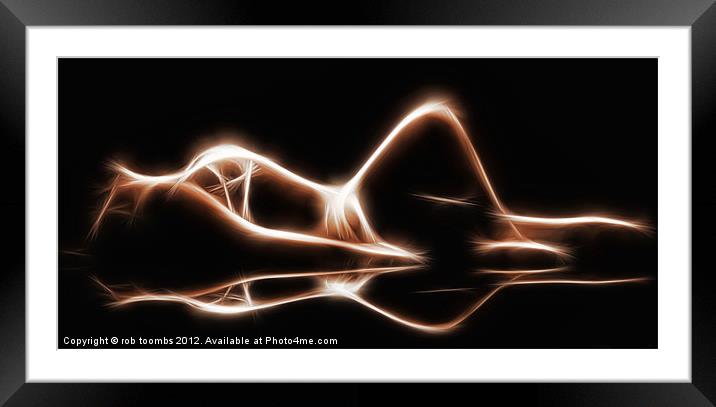 SEDUCTIVE GLOW Framed Mounted Print by Rob Toombs