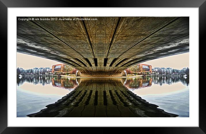 MAIDSTONE REFLECTIONS Framed Mounted Print by Rob Toombs