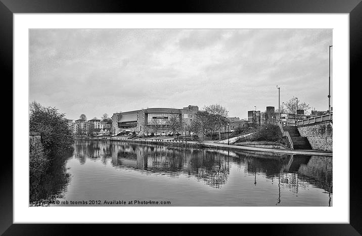 MAIDSTONE RIVER Framed Mounted Print by Rob Toombs