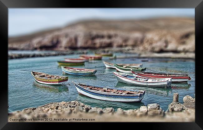 TOY BOATS Framed Print by Rob Toombs