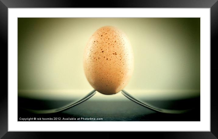 SIMPLY BALANCED Framed Mounted Print by Rob Toombs