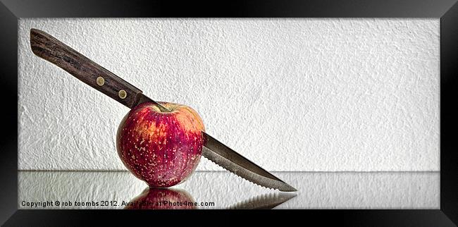 STILL LIFE & SLICED Framed Print by Rob Toombs