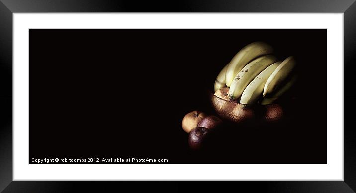 FRUITY SHADOWS Framed Mounted Print by Rob Toombs