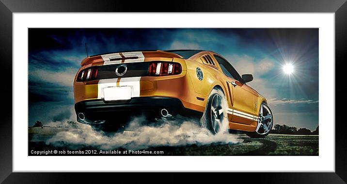 BURN OUT 2 Framed Mounted Print by Rob Toombs