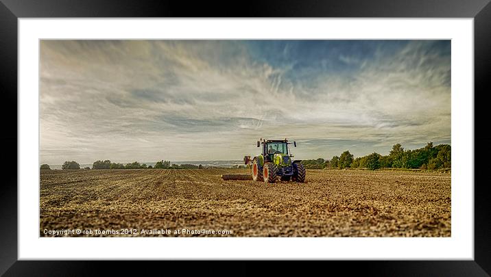 AFTER THE HARVEST Framed Mounted Print by Rob Toombs