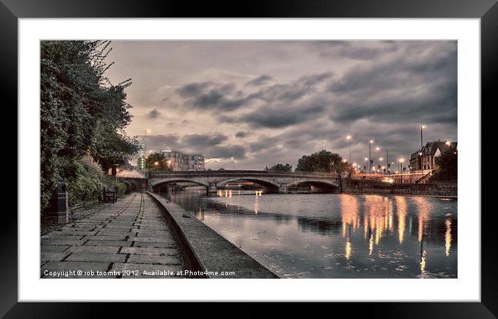 BRIDGE OVER THE RIVER MEDWAY Framed Mounted Print by Rob Toombs