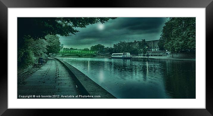 MOONLIGHT MAIDSTONE Framed Mounted Print by Rob Toombs