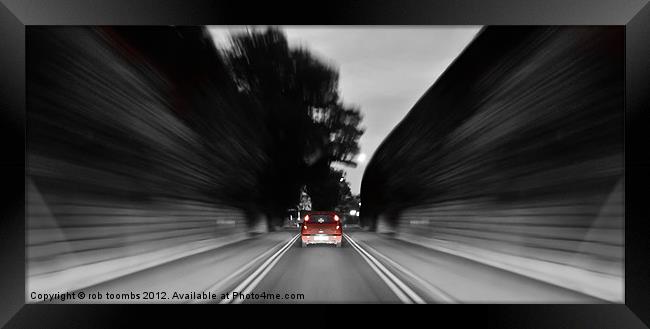 WARP SPEED Framed Print by Rob Toombs
