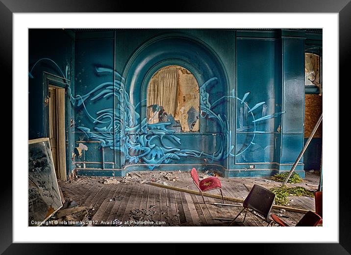 GRAFFITI MIRROR Framed Mounted Print by Rob Toombs