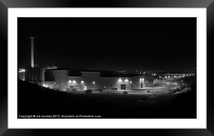 MAIDSTONE INCINERATOR COMPLEX Framed Mounted Print by Rob Toombs