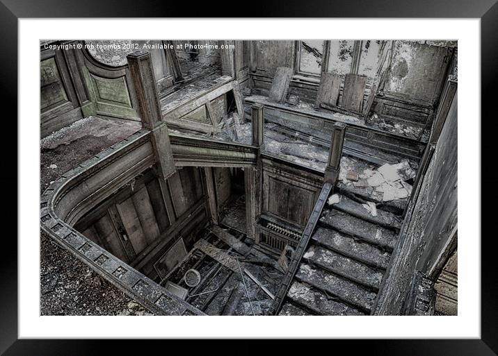 DERELICT SPIRAL Framed Mounted Print by Rob Toombs