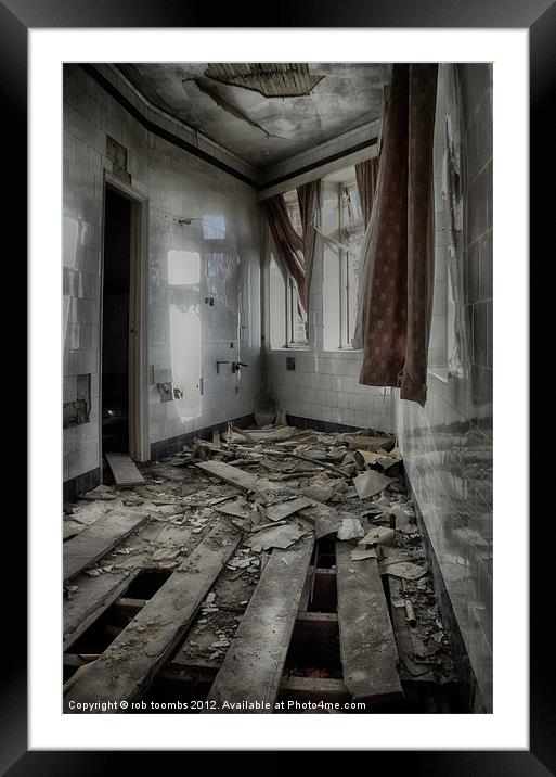 DERELICT TILES Framed Mounted Print by Rob Toombs