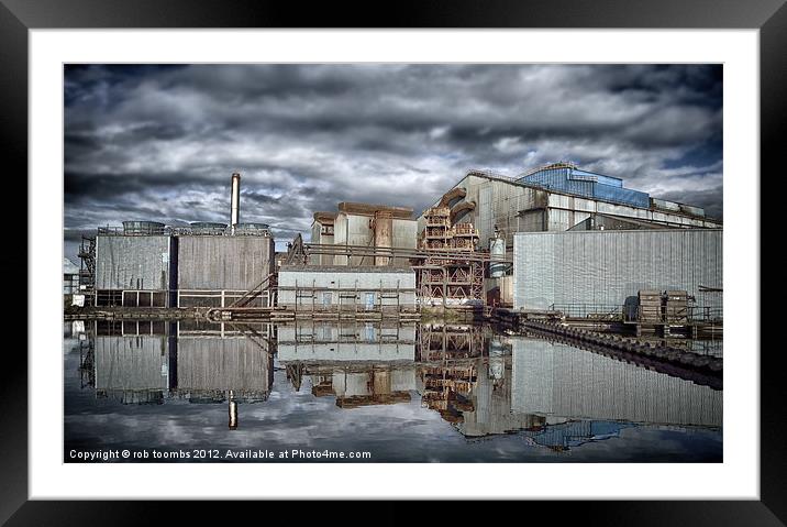 AN INDUSTRIAL REFLECTION Framed Mounted Print by Rob Toombs