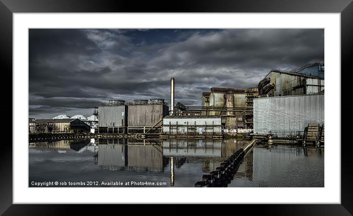 AN INDUSTRIAL REFLECTION 2 Framed Mounted Print by Rob Toombs
