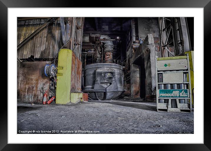 A DECAYING INDUSTRY Framed Mounted Print by Rob Toombs