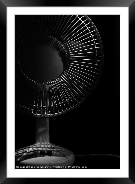 A FAN OF SHADOWS Framed Mounted Print by Rob Toombs