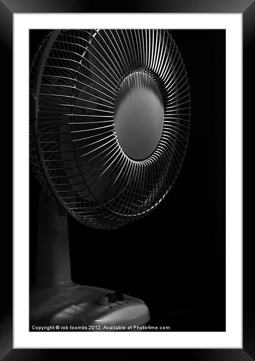A FAN OF SHADOWS 2 Framed Mounted Print by Rob Toombs