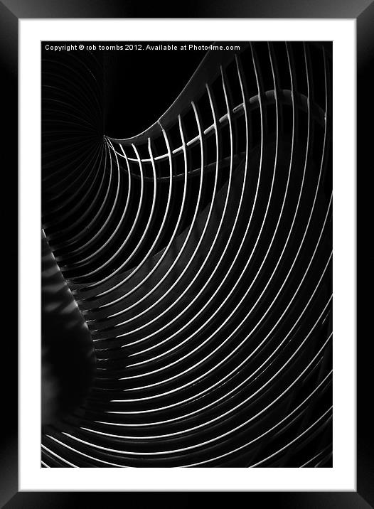 AN ABSTRACT OF SHADOWS Framed Mounted Print by Rob Toombs