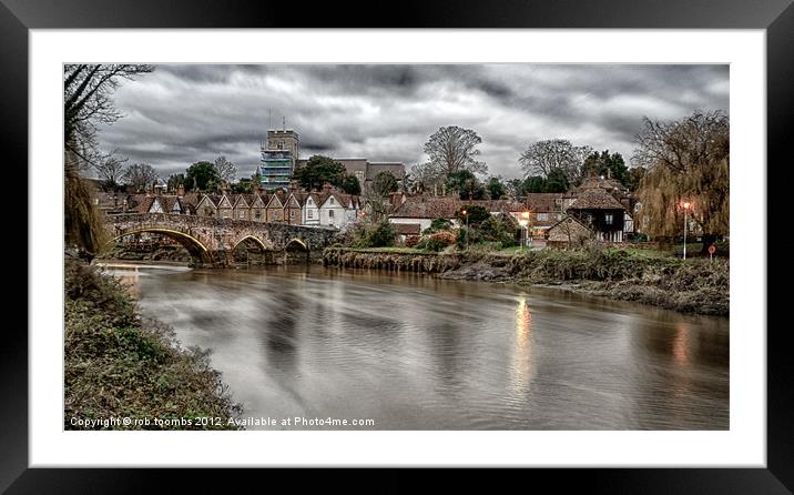 A VIEW TO AYLESFORD Framed Mounted Print by Rob Toombs
