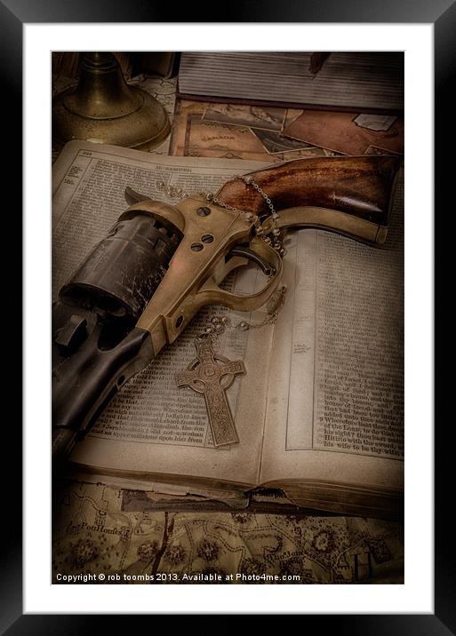 MY FAITH WILL PROTECT ME Framed Mounted Print by Rob Toombs