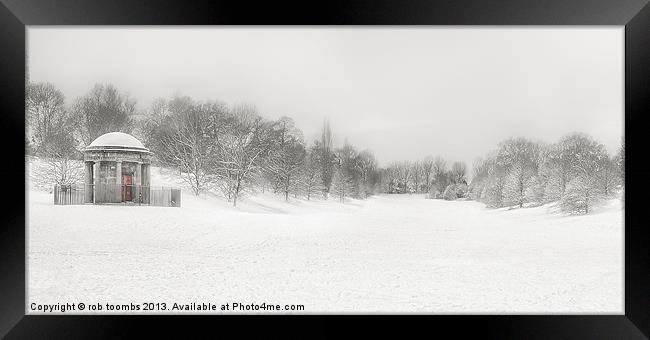 A WINTER PAVILION Framed Print by Rob Toombs