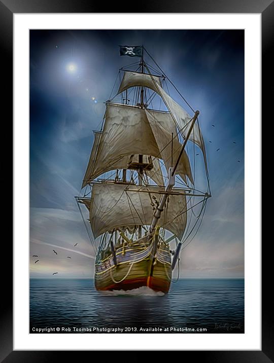 THE PIRATES Framed Mounted Print by Rob Toombs