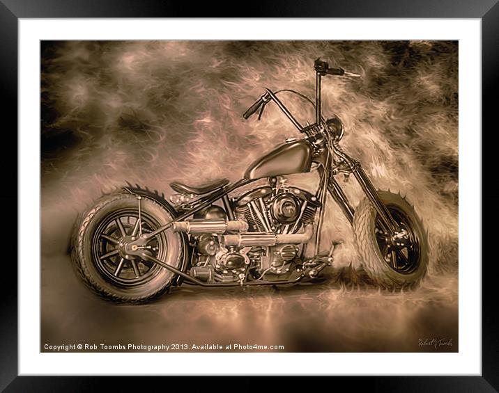THE DEVILS RIDE Framed Mounted Print by Rob Toombs