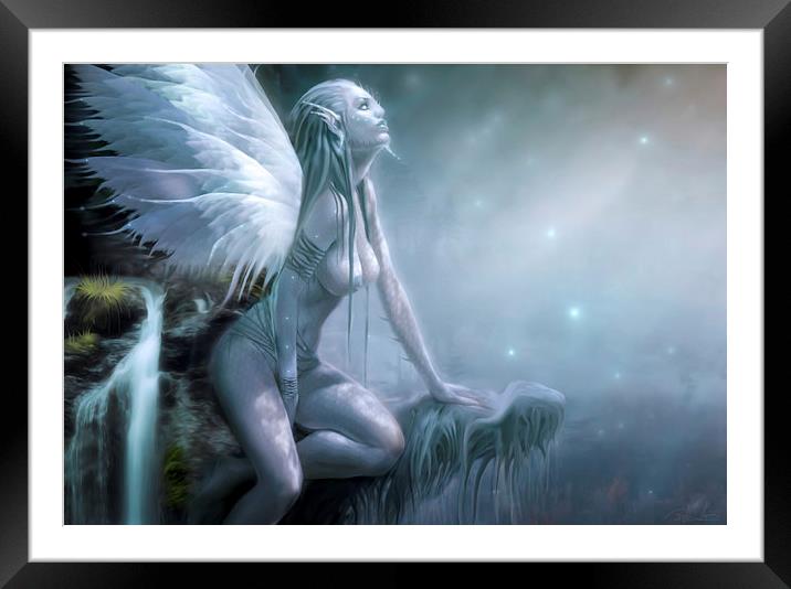 THE MOON FAIRY Framed Mounted Print by Rob Toombs