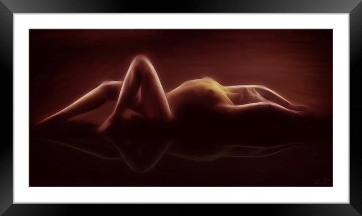 A SENSUAL REFLECTION Framed Mounted Print by Rob Toombs
