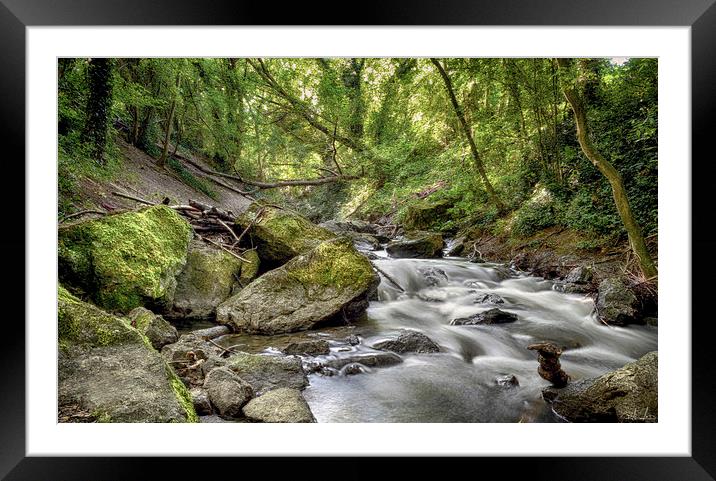  THE HIDDEN STREAM Framed Mounted Print by Rob Toombs