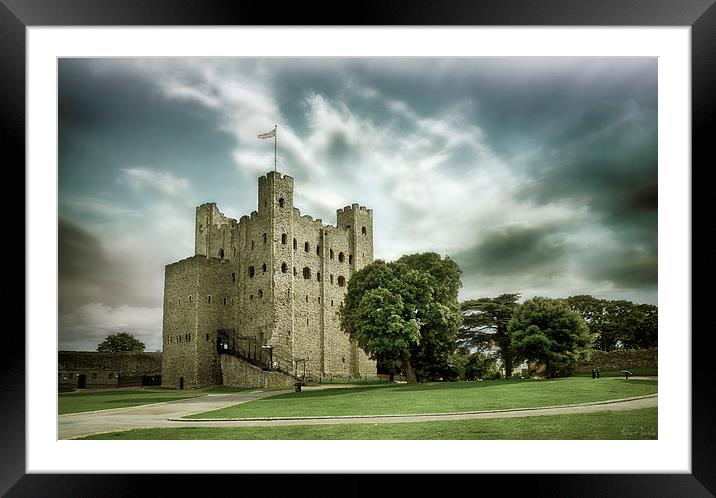  Rochester Castle Framed Mounted Print by Rob Toombs