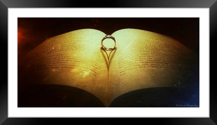  WORDS FROM THE HEART Framed Mounted Print by Rob Toombs