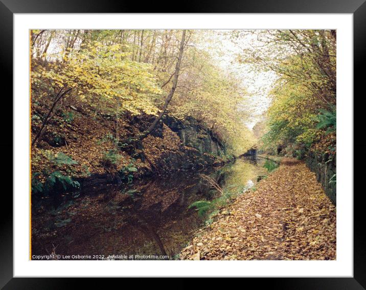 Union Canal, West Lothian, Scotland Framed Mounted Print by Lee Osborne