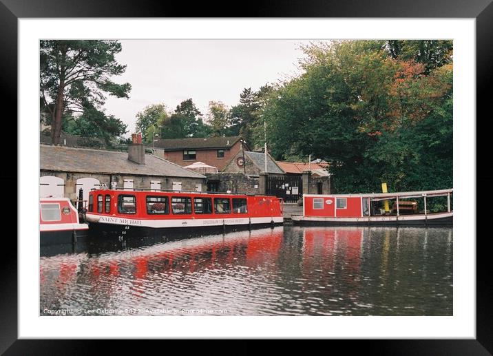 Union Canal Centre, Linlithgow Framed Mounted Print by Lee Osborne