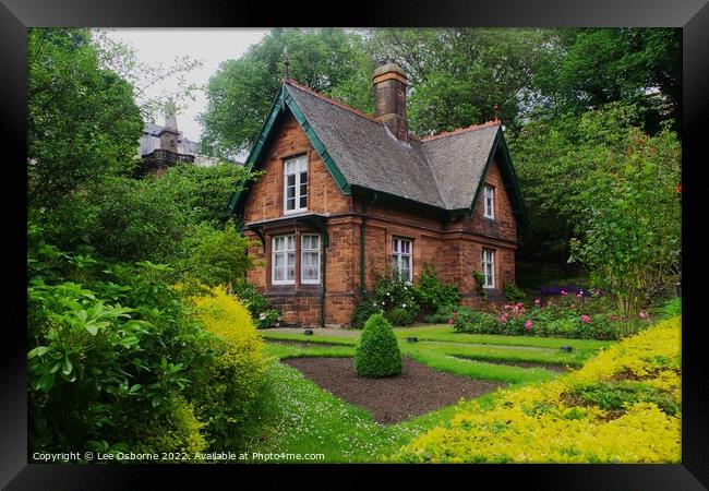 Gardener's Cottage, Princes Street Gardens, Edinburgh Framed Print by Lee Osborne
