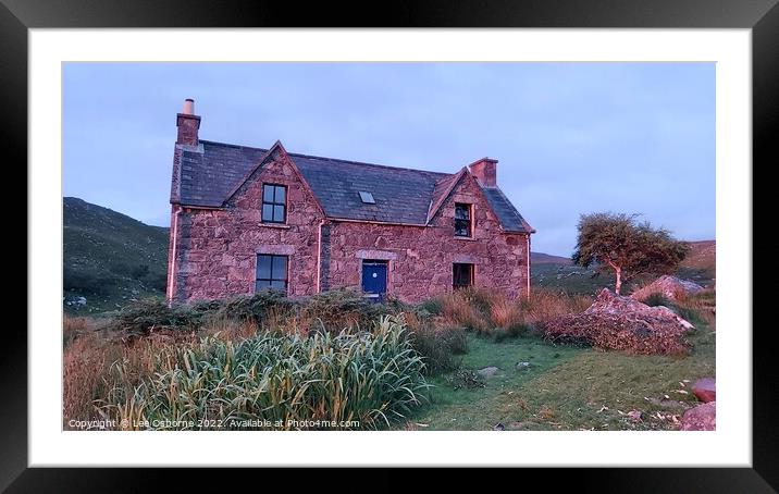 Craig Bothy at Sunset Framed Mounted Print by Lee Osborne