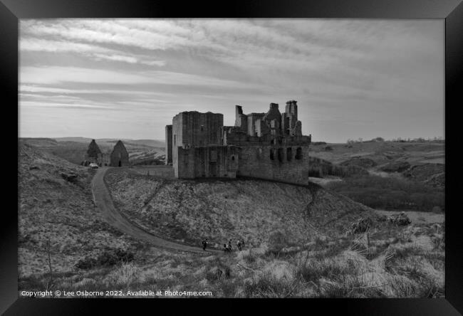 Crichton Castle, Midlothian, Scotland Framed Print by Lee Osborne