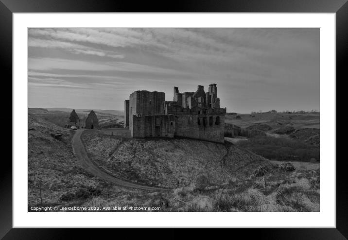 Crichton Castle, Midlothian, Scotland Framed Mounted Print by Lee Osborne