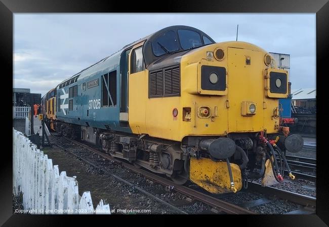 British Rail Class 37, Bo'ness - Inverness TMD Framed Print by Lee Osborne