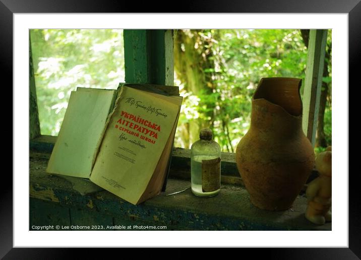 Ukrainian Literature (Chernobyl Exclusion Zone) Framed Mounted Print by Lee Osborne