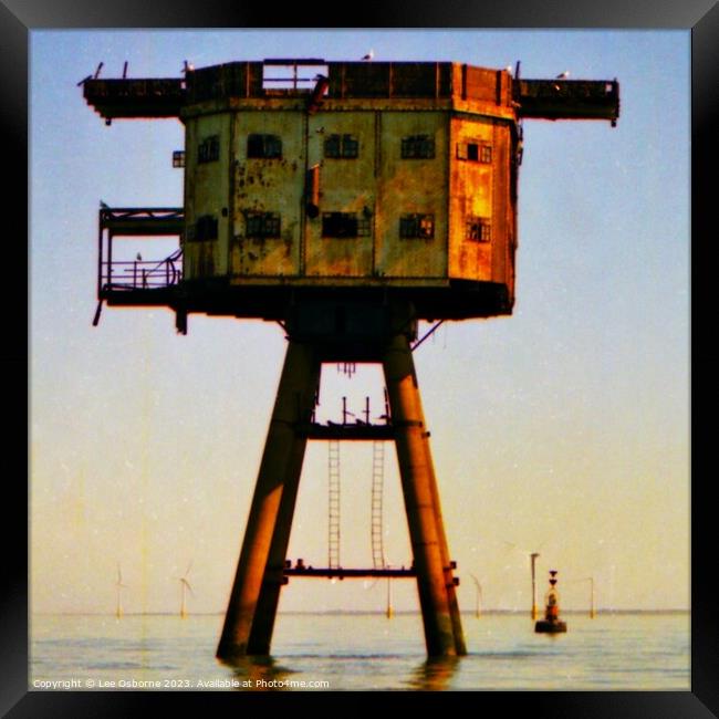 Maunsell Sea Fort, Herne Bay Framed Print by Lee Osborne