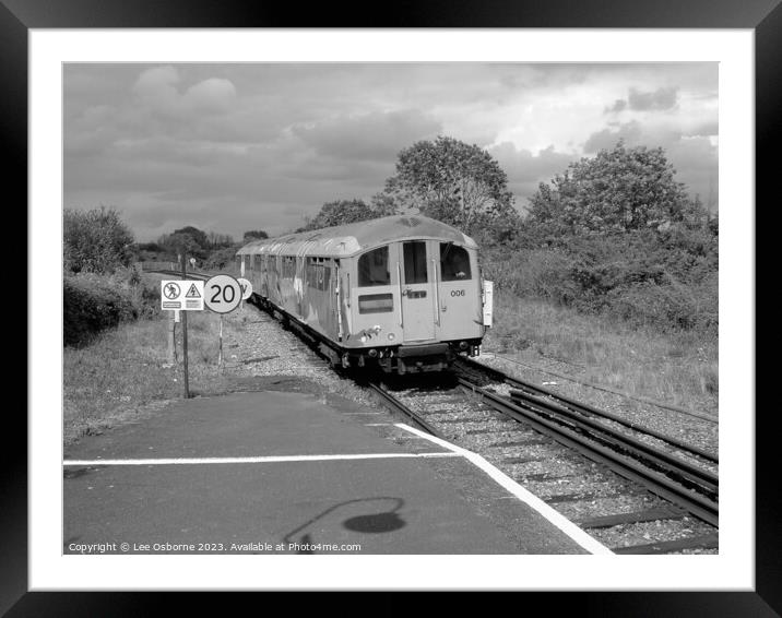 Island Line, Brading Framed Mounted Print by Lee Osborne