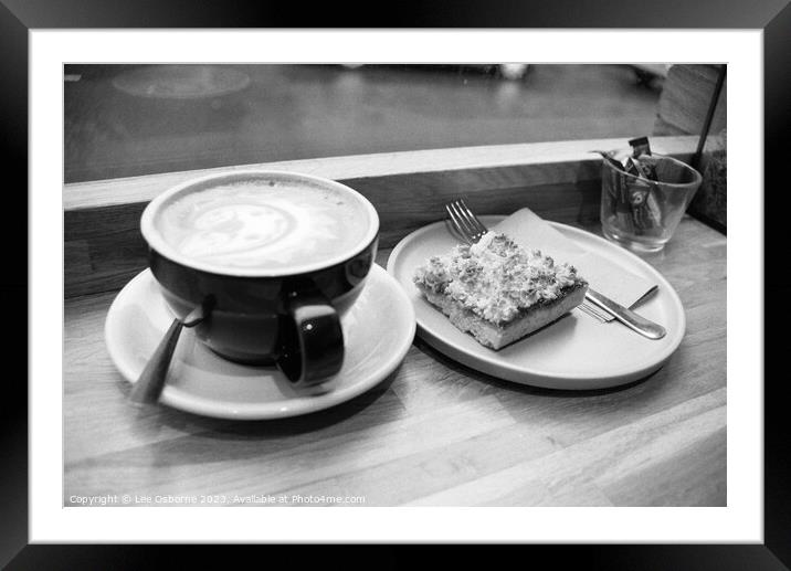Coffee and Cake Framed Mounted Print by Lee Osborne