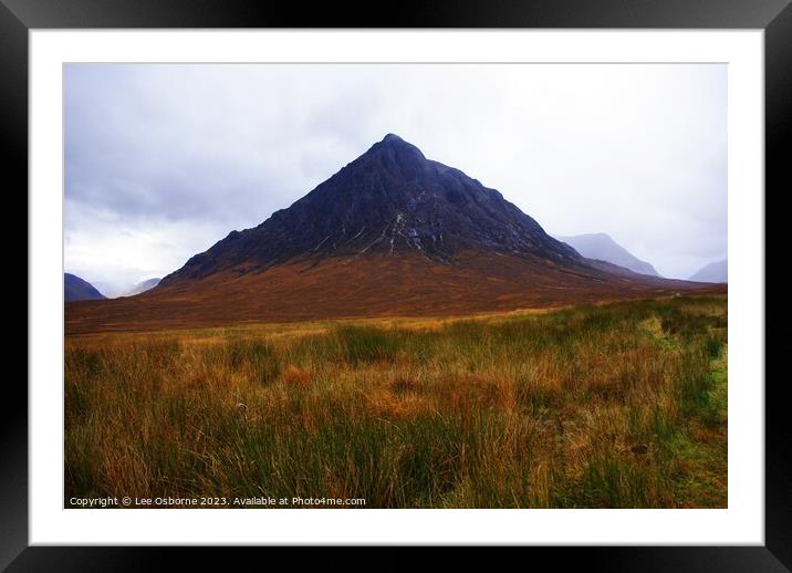 Buachaille Etive Mòr, Glen Coe Framed Mounted Print by Lee Osborne