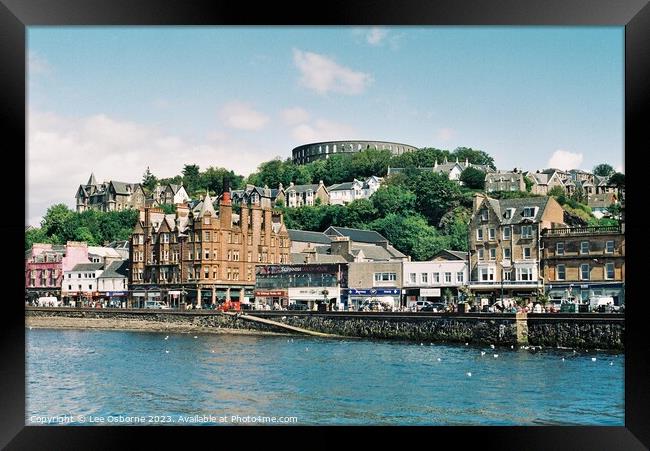 Oban From The Sea Framed Print by Lee Osborne