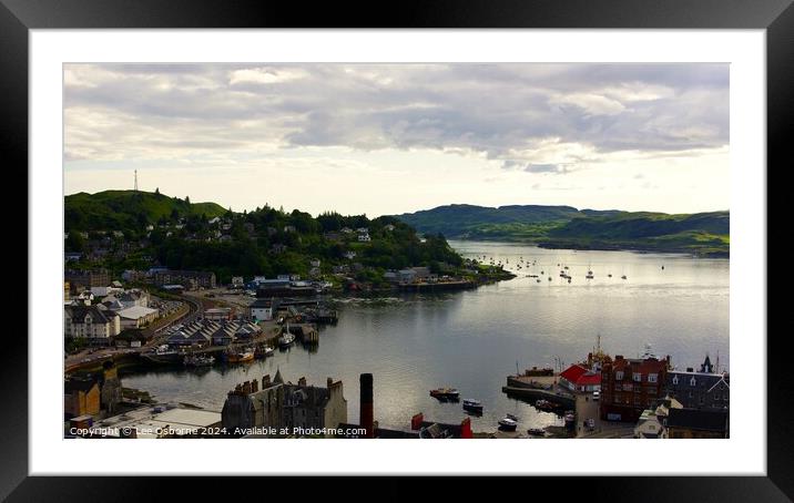 Oban from McCaig's Tower Framed Mounted Print by Lee Osborne