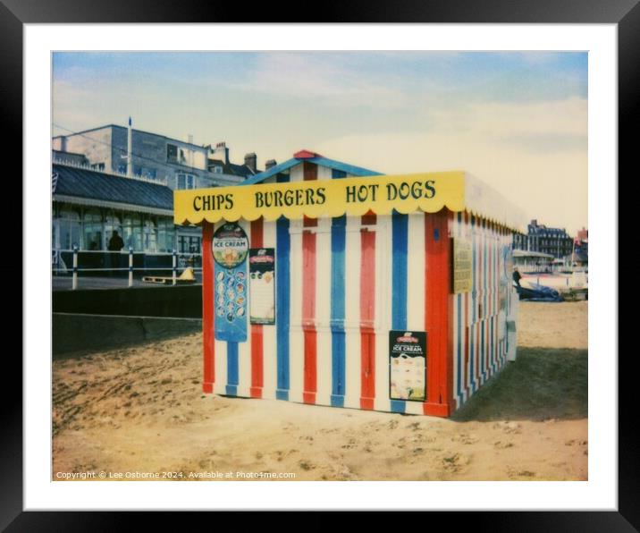 Chips, Burgers and Hot Dogs - Weymouth Framed Mounted Print by Lee Osborne