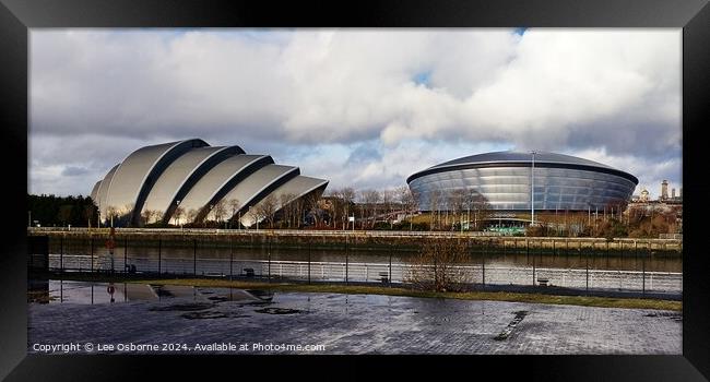 Glasgow SEC and Hydro Framed Print by Lee Osborne