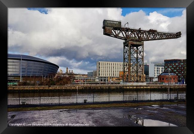 Glasgow - Hydro and Finnieston Crane Framed Print by Lee Osborne